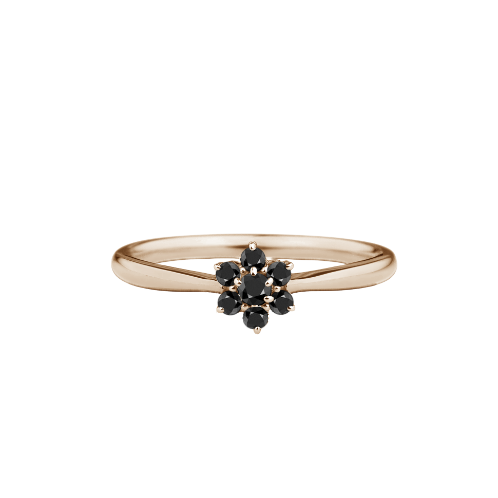 anel chuveiro diamantes negros