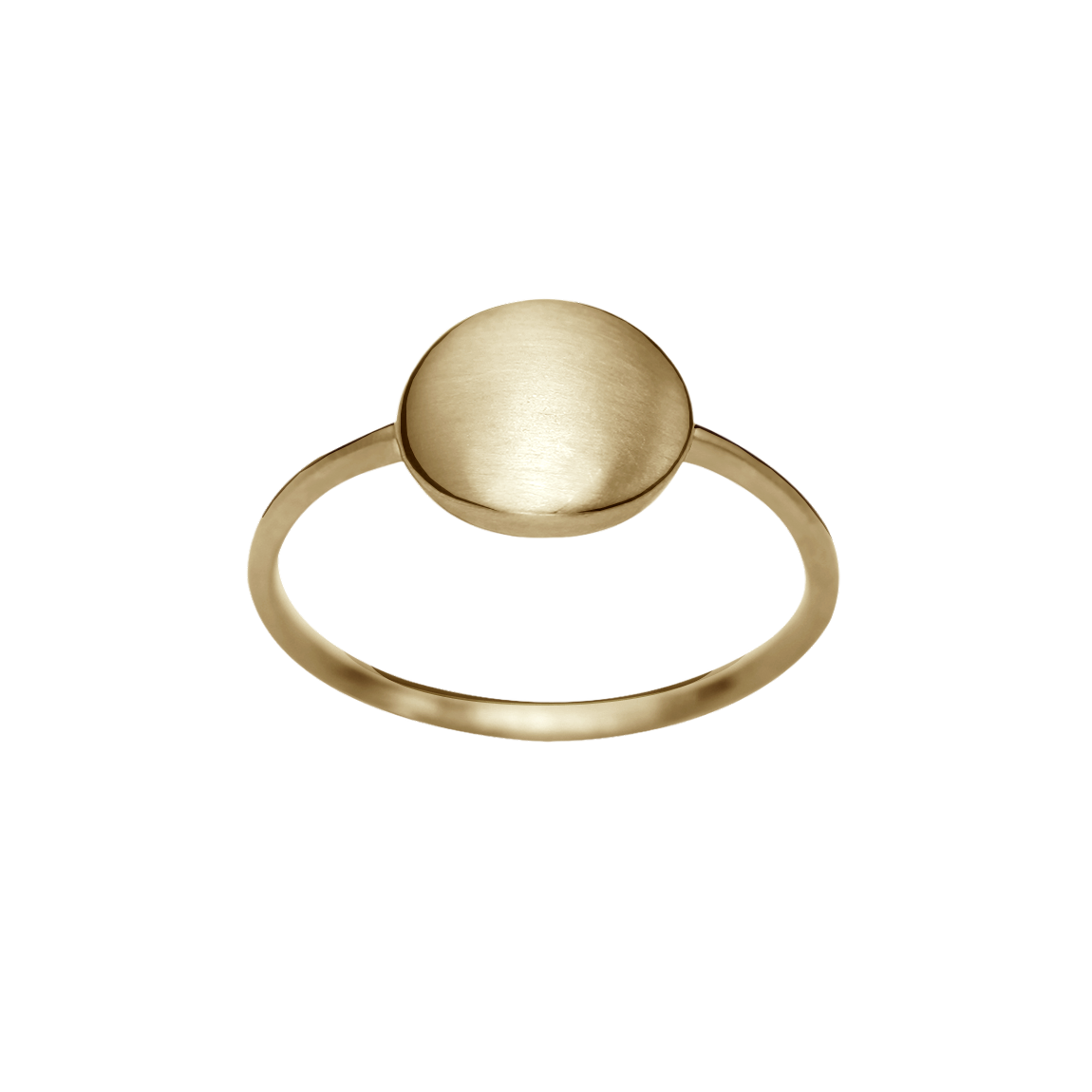 Anel Redondo Fosco Ouro Sephia® (Champagne) - LIV
