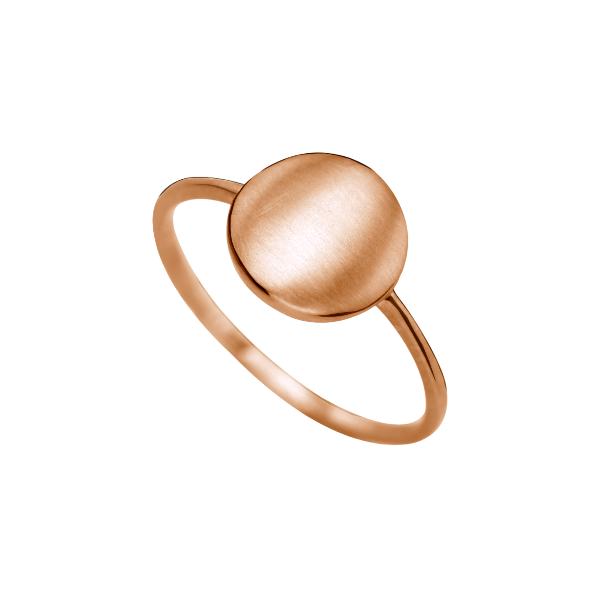 anel redondo ouro rosa