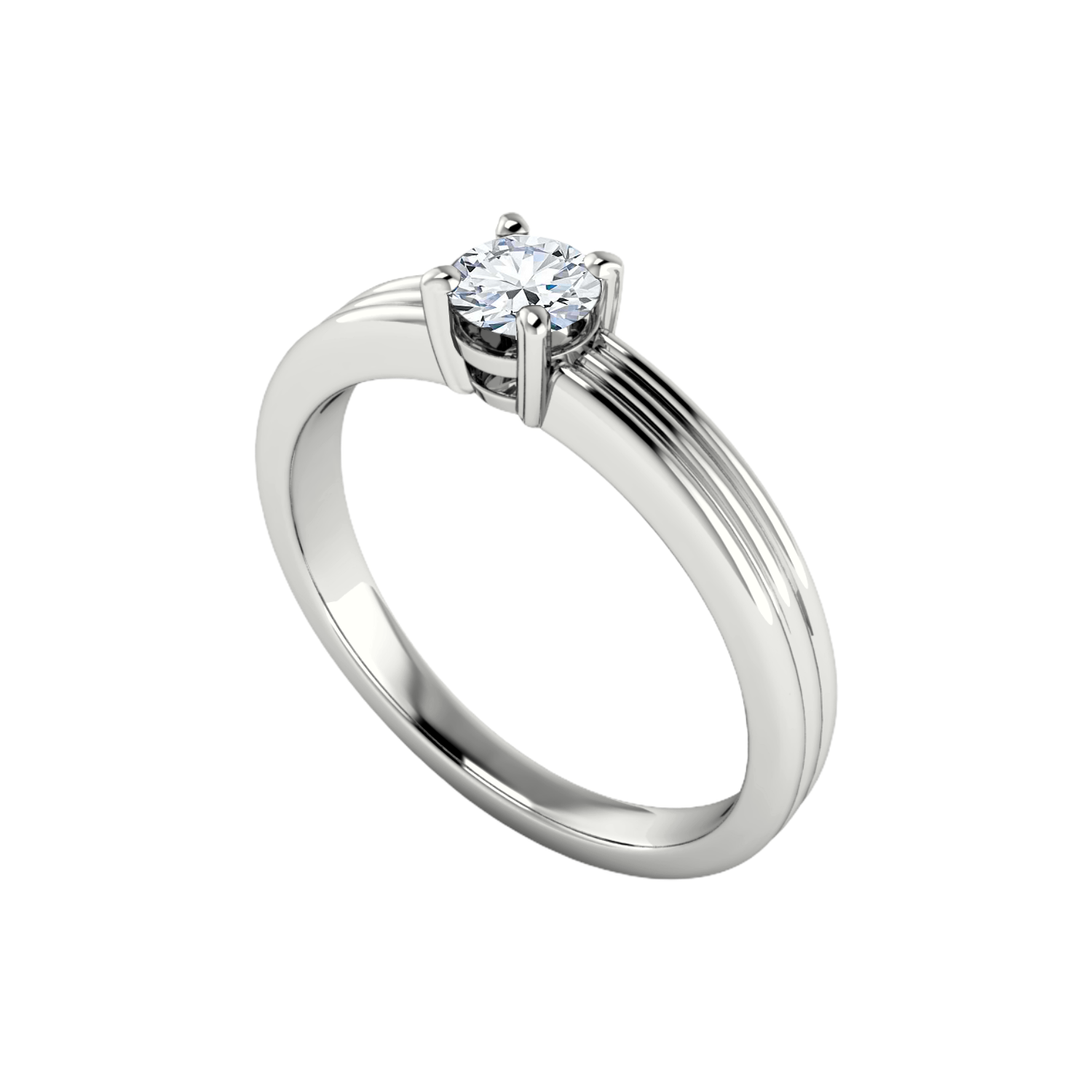 anel solitario de diamante SIKYA