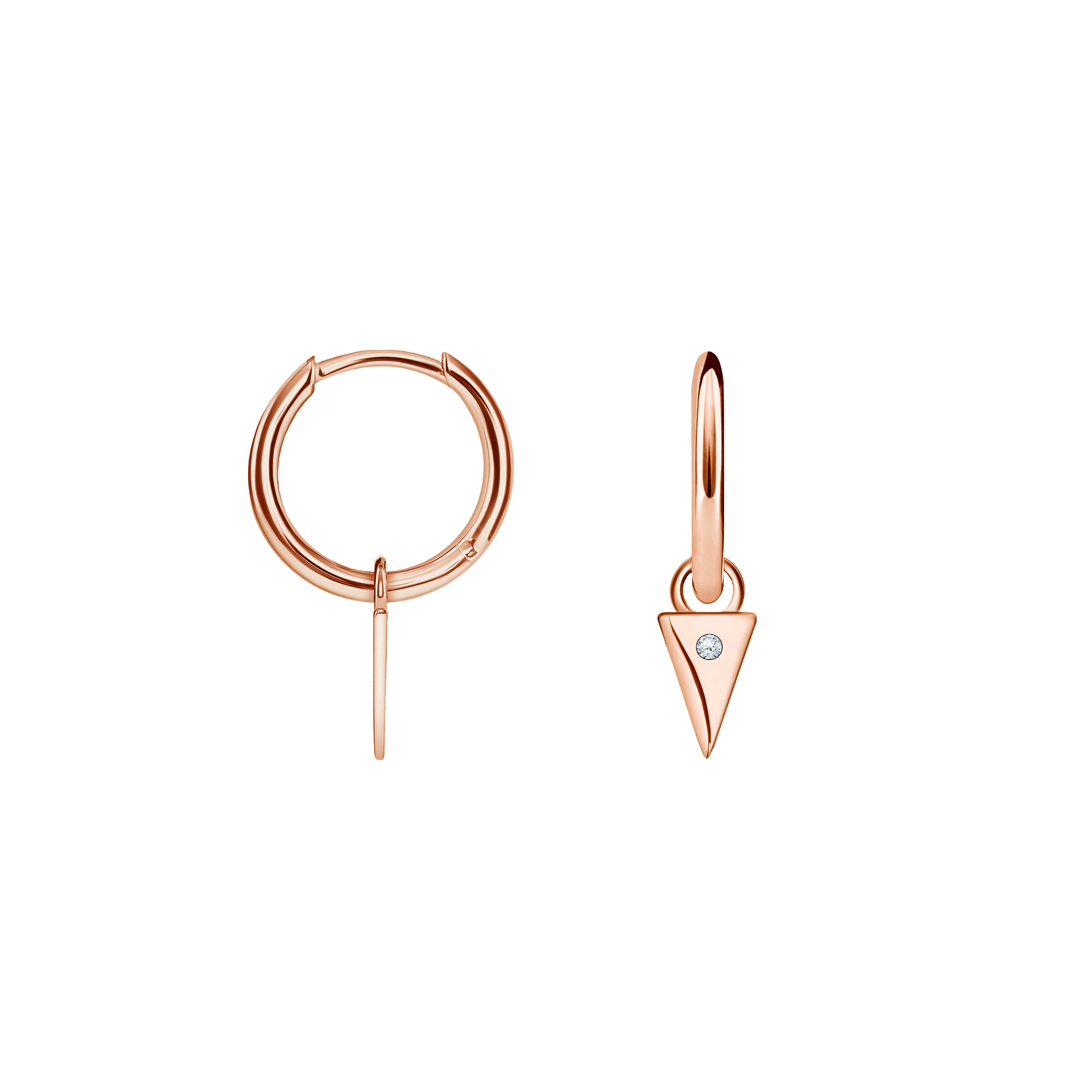 brinco argolas ouro rosa