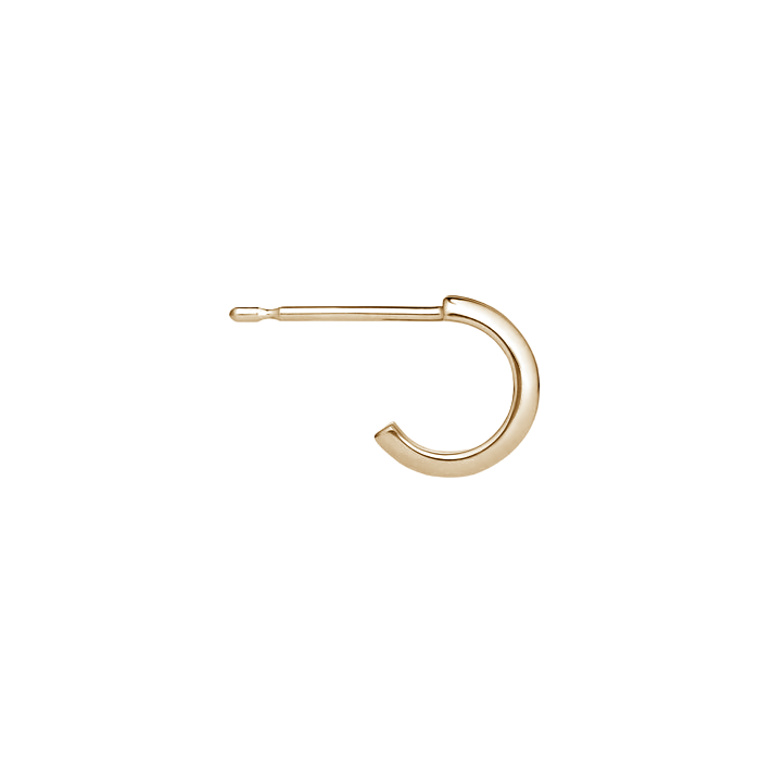 brinco de argolas ouro champanhe