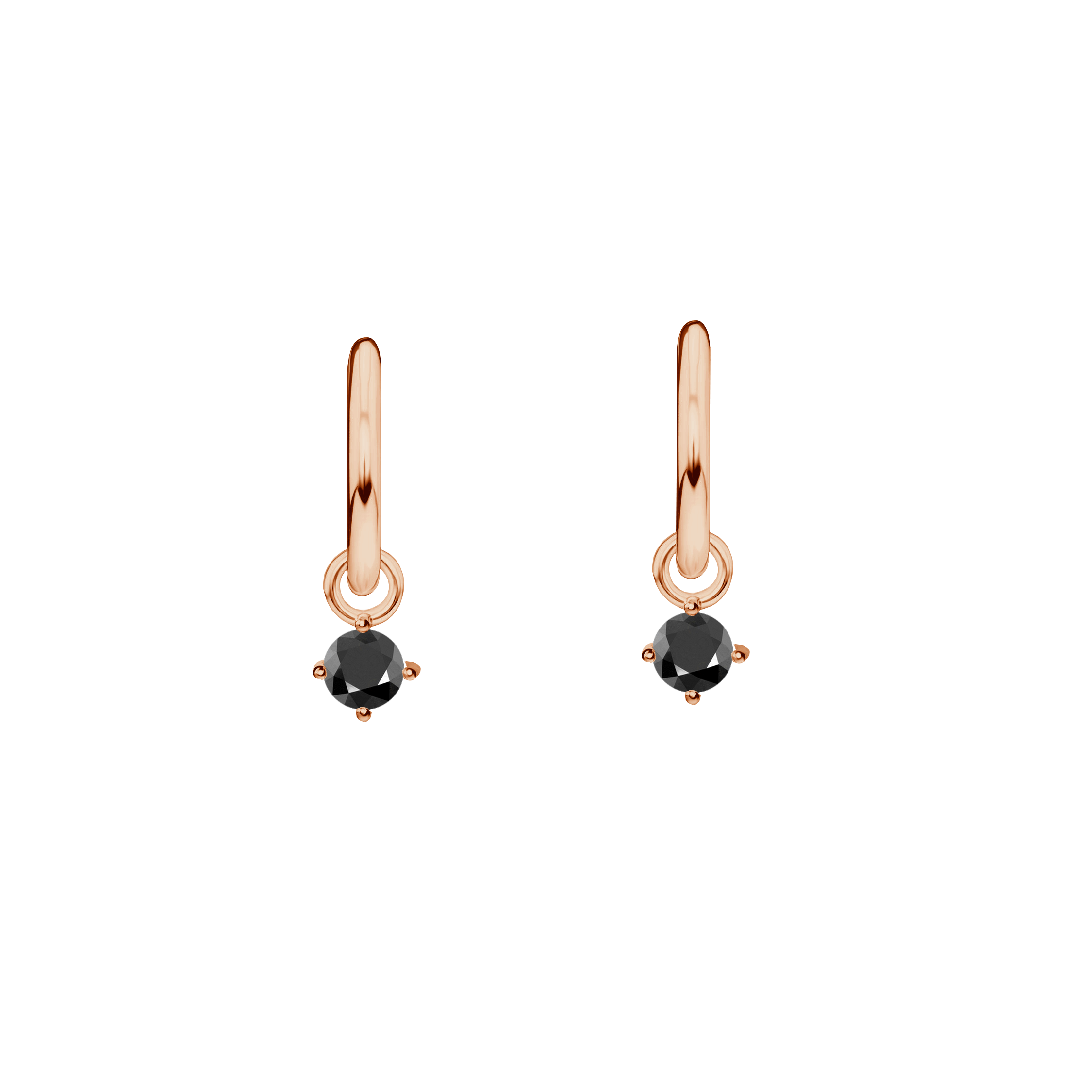 brinco argolas ouro rosa diferentes