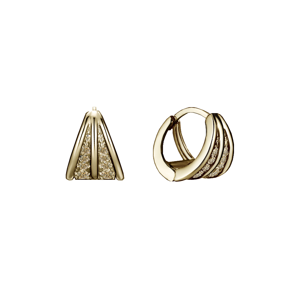 brinco argolas ouro sephia diamantes cognac diferenciado