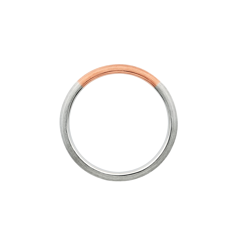 alianca moderna, abaulada, fosca ouro 18k