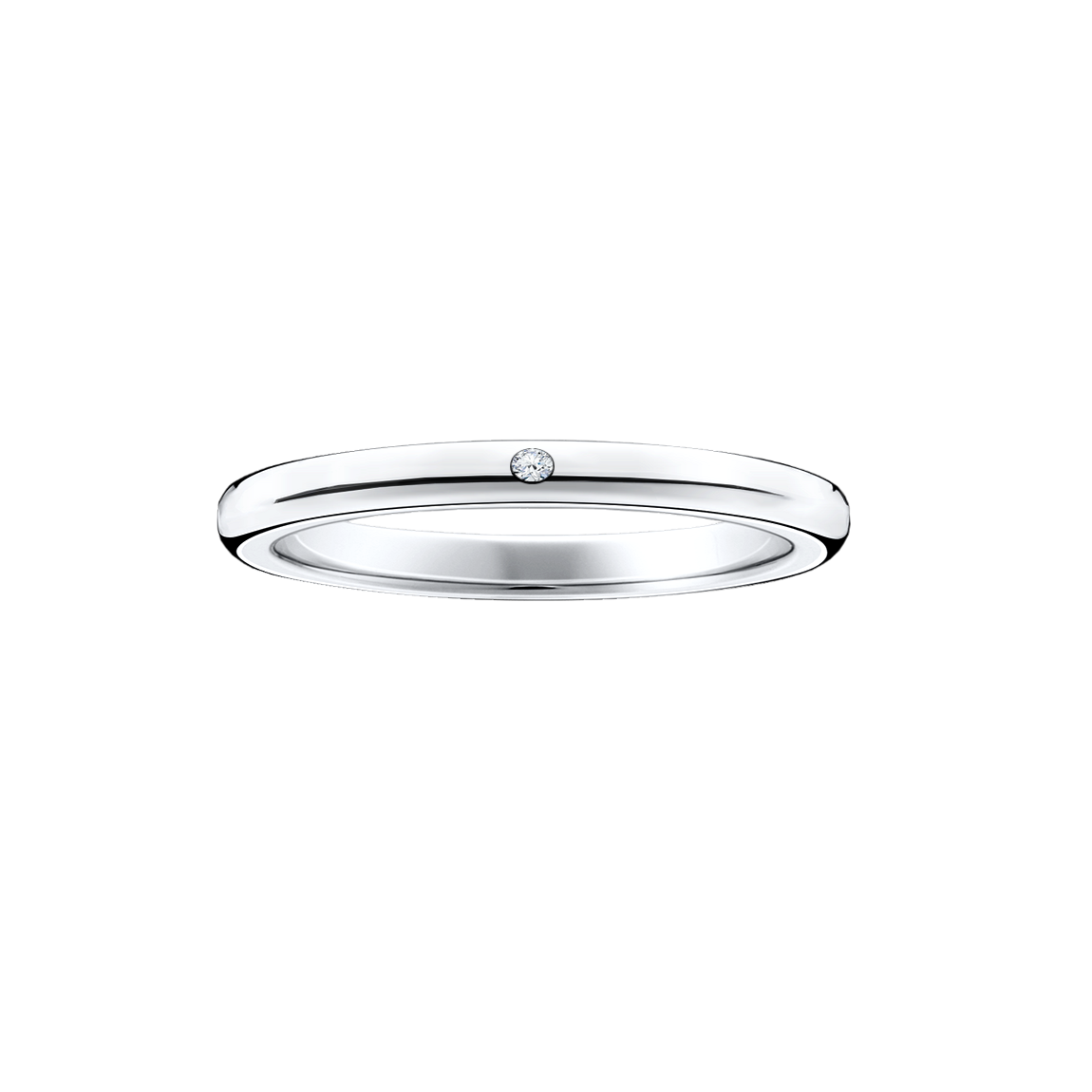 alianca tradicional ouro branco fina 2,2 mm
