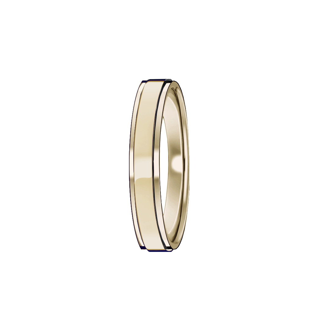 aliança ouro champanhe 3,8 mm