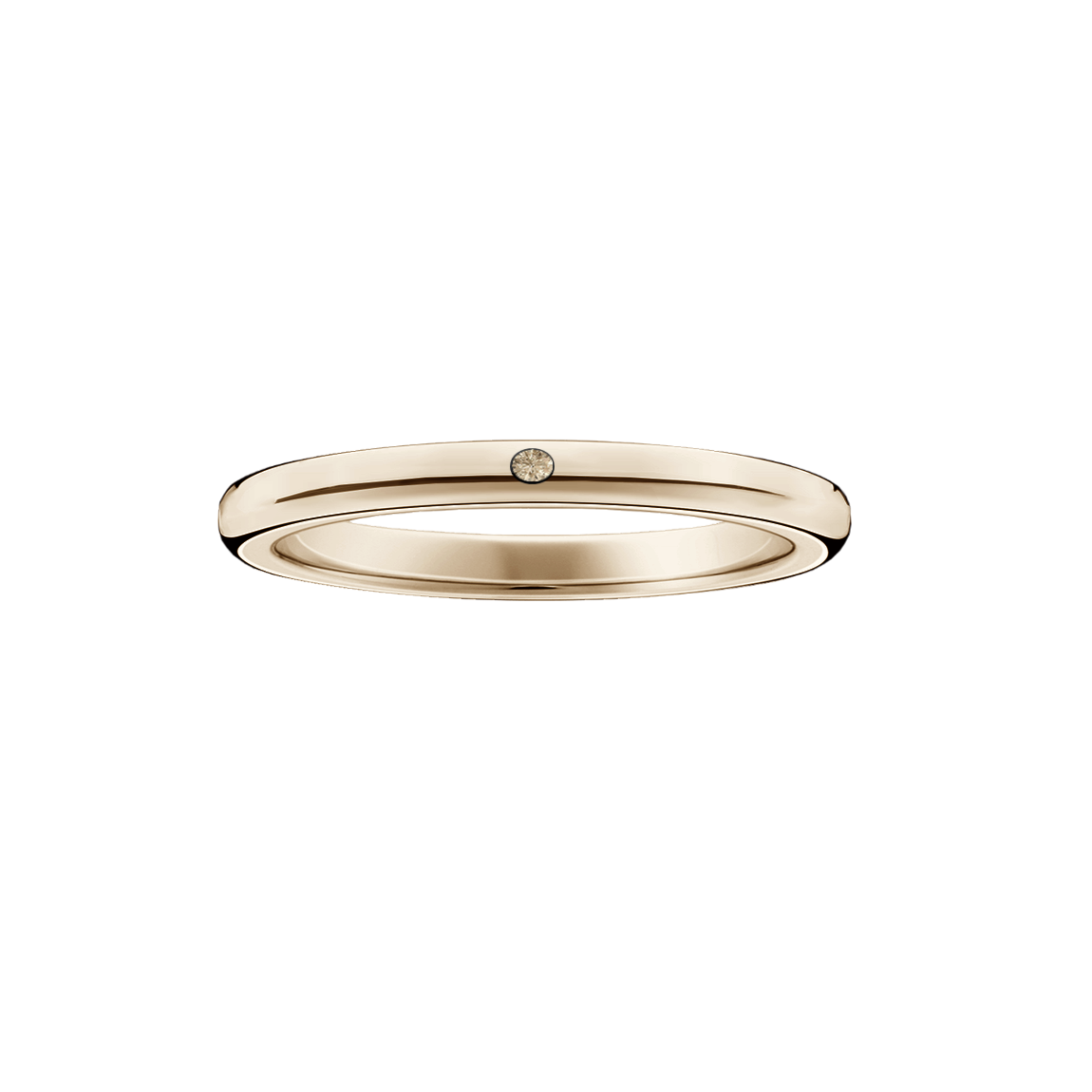 alianca fina ouro Sephia® (champagne) 18k