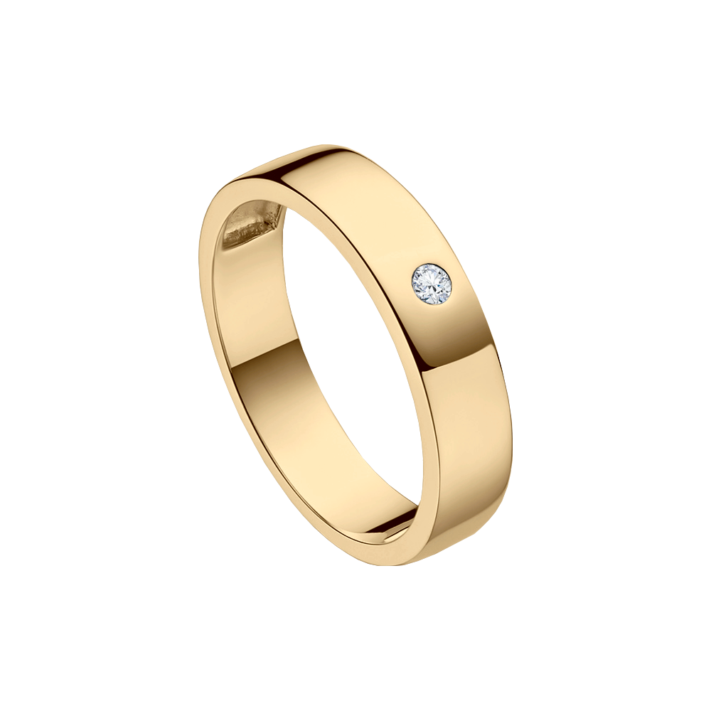 alianca ouro amarelo tradicional