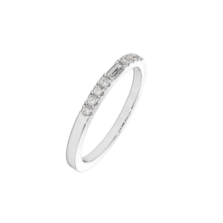 anel modelo deco, brilhante baguette