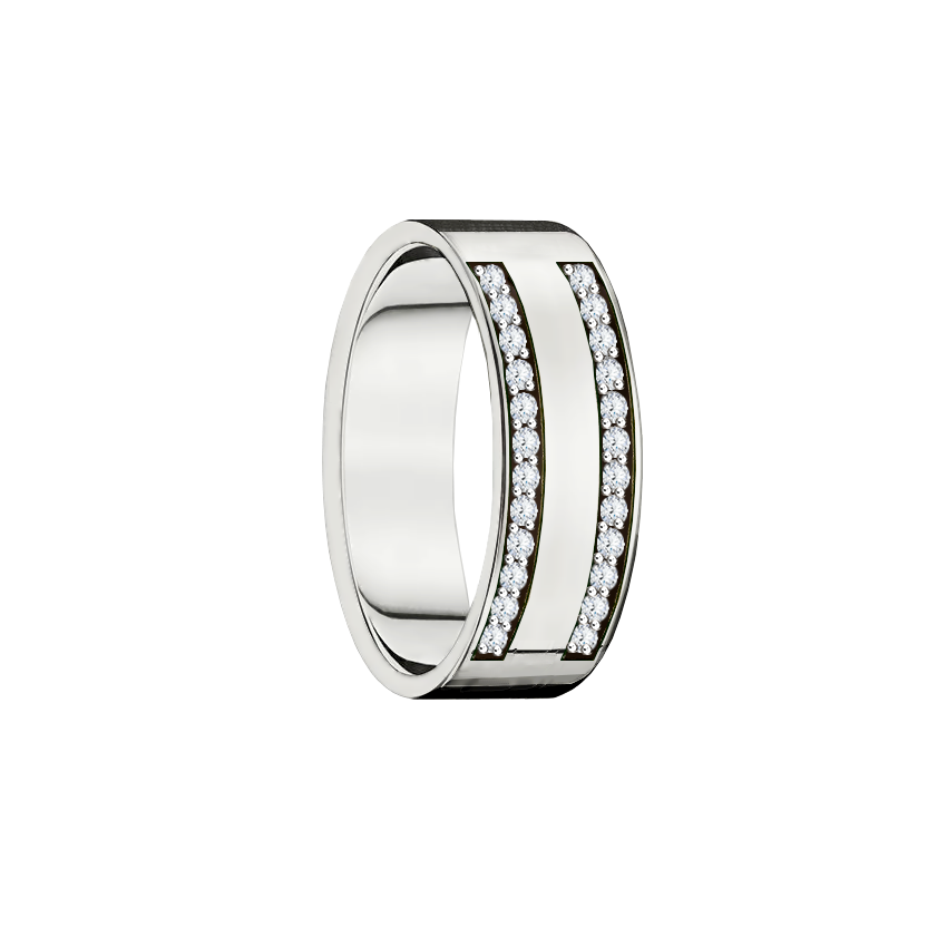 anel ouro branco 6,0 mm