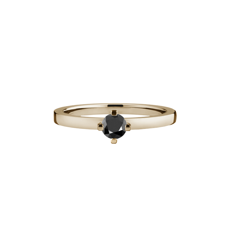anel ouro champagne ouro sephia SIKYA Joias