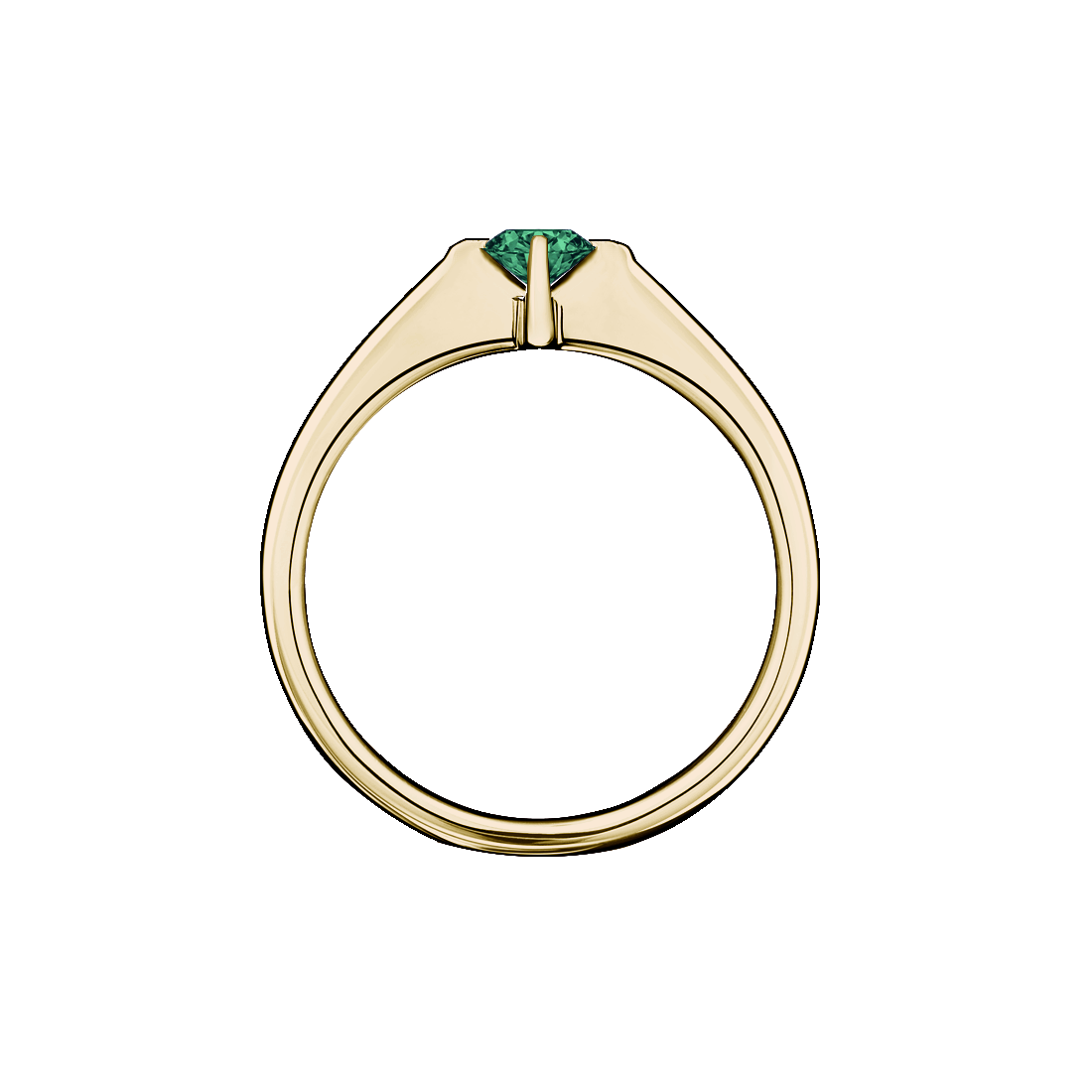 anel solitario ouro sephia 4 garras
