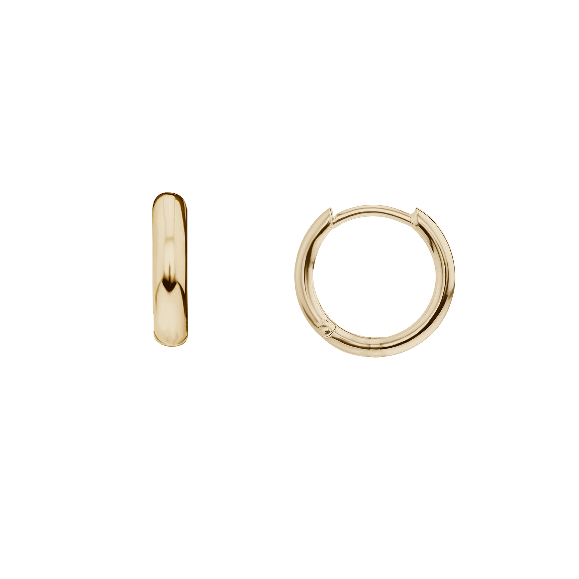 brinco argolas ouro sephia (ouro champagne) 18k