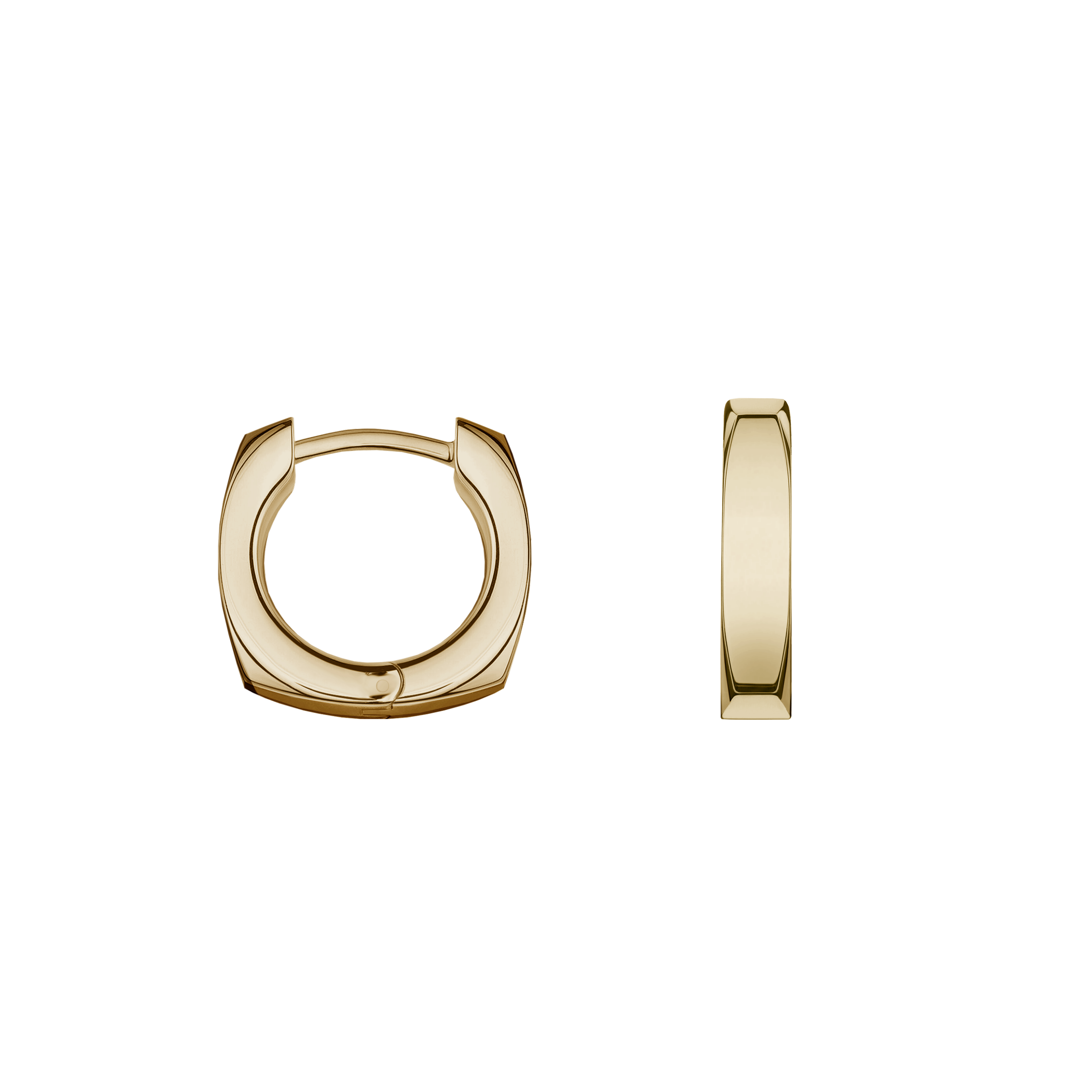 brincos de argolas quadrados ouro sephia 18k