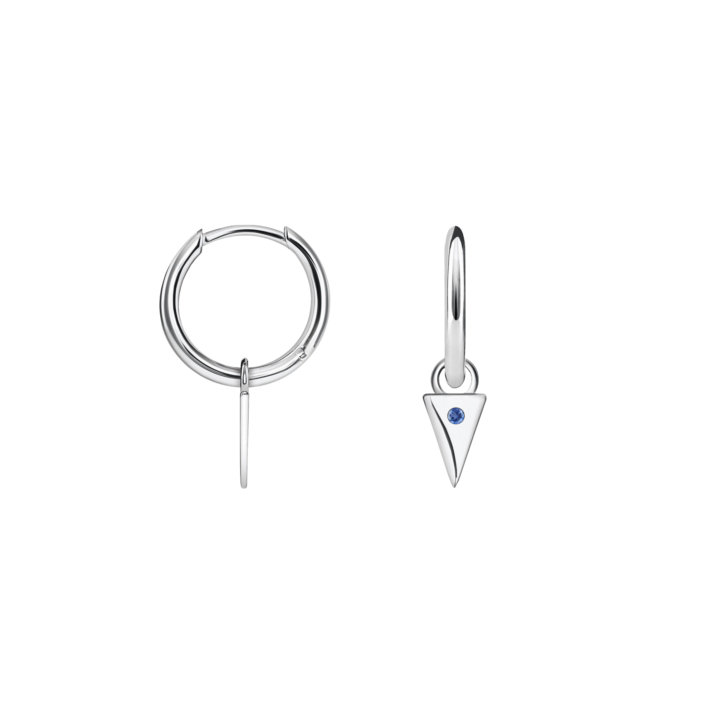 brinco argolas ouro branco, pingentes