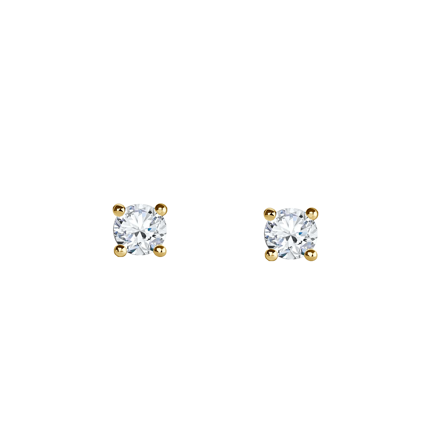 brinco ponto de luz diamante 4 garras