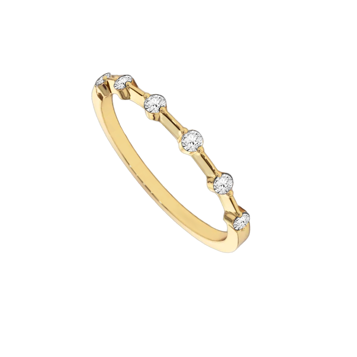 anel aparador de diamantes fino