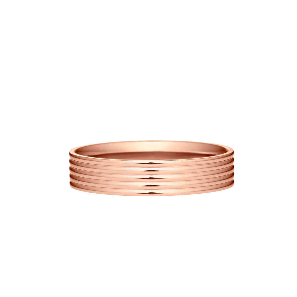 anel ouro rosa 4,5 mm
