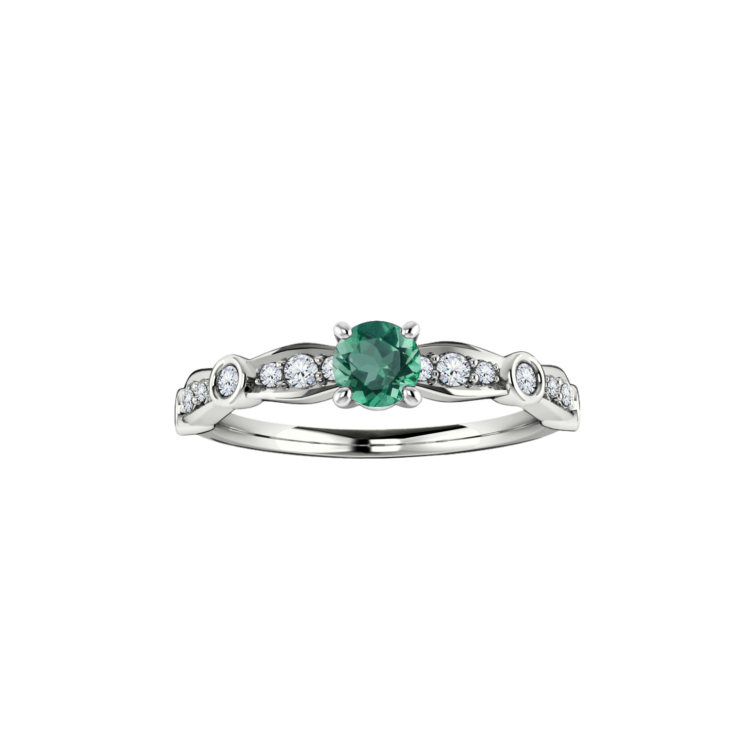 anel noivado, anel formartura em ouro e esmeralda verde