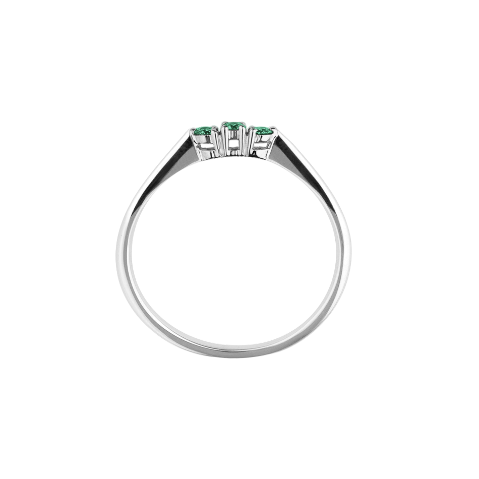 anel de formatura, verde ouro branco